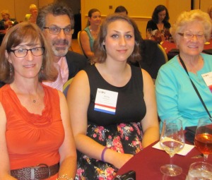 Leslie, Alan and Anna Schecterson and Clara Cartrette at the NFPW awards luncheon Sept. 6.